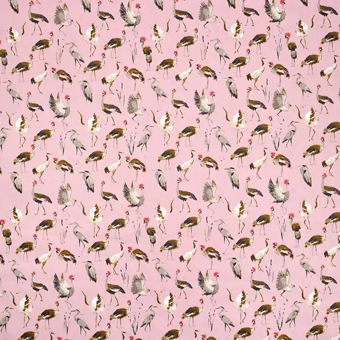 Ab Werk Baumwolle, Satin, Tiere, 23798-003, rosa