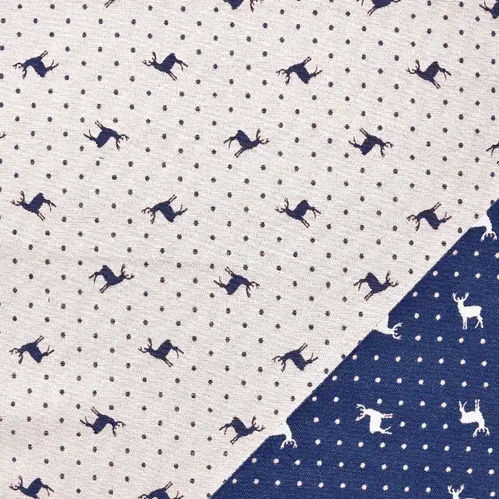 Top-Preis Dekostoff, Jacquard, festlich, 21310-48, blau