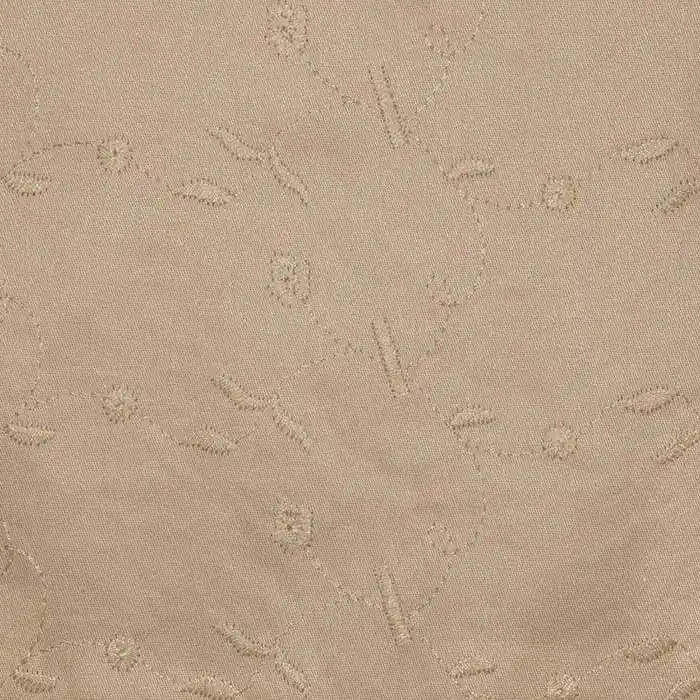 Baumwolle, Richelieu, floral, 25300-4, beige Super-Preis