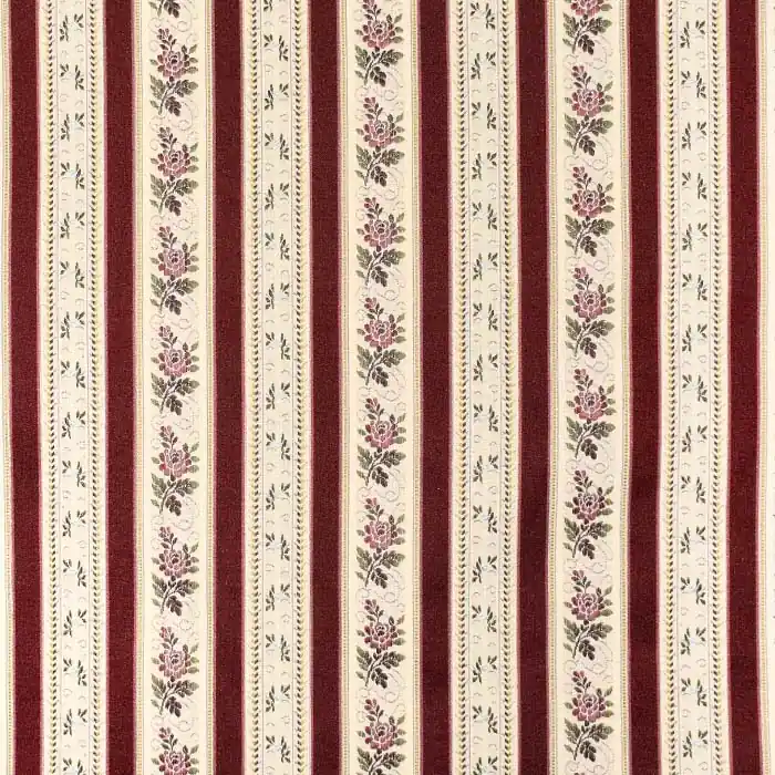 Beliebt Dekostoff, Jacquard, Biedermeier, 13180-1, bordeaux