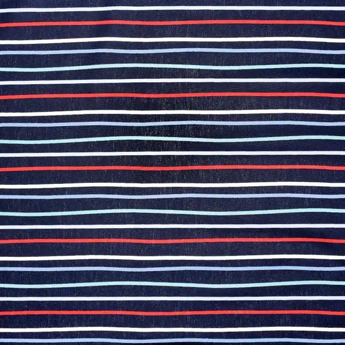 Baumwolle, Popeline, Streifen, 25102-008, blau Großhandel