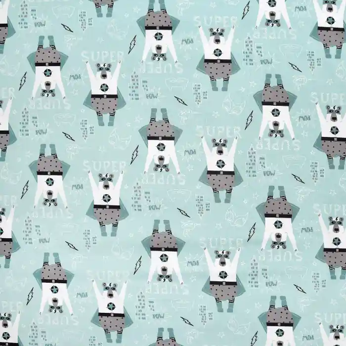 Im Trend Baumwolle, Popeline, für Kinder, 22996, mintgrün