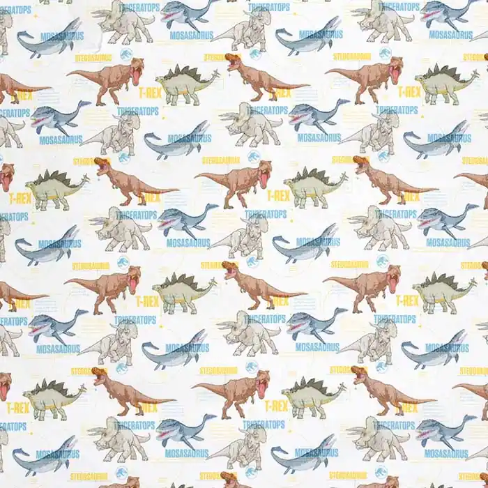 Baumwolle, Popeline, Tiere, 23784-2, weiß Preisreduziert