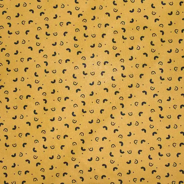 Geld-Zurück-Garantie Baumwolle, Popeline, Druck, 23562, ocker