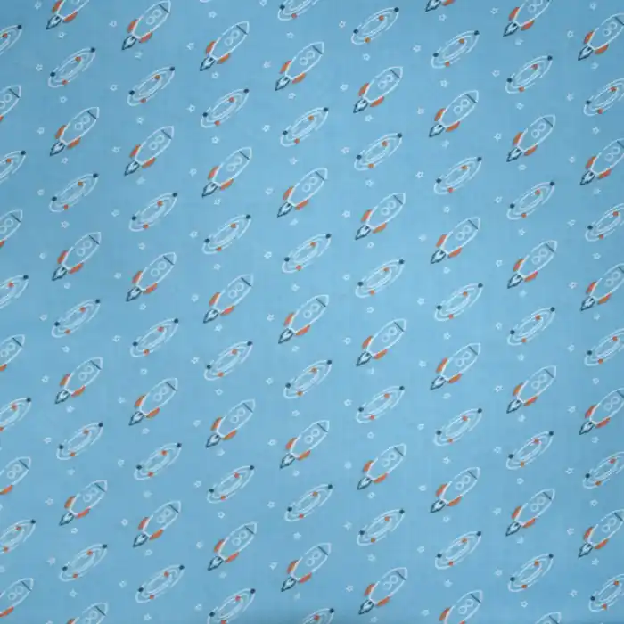 Top-Qualität Baumwolle, Popeline, für Kinder, 20187-2, blau