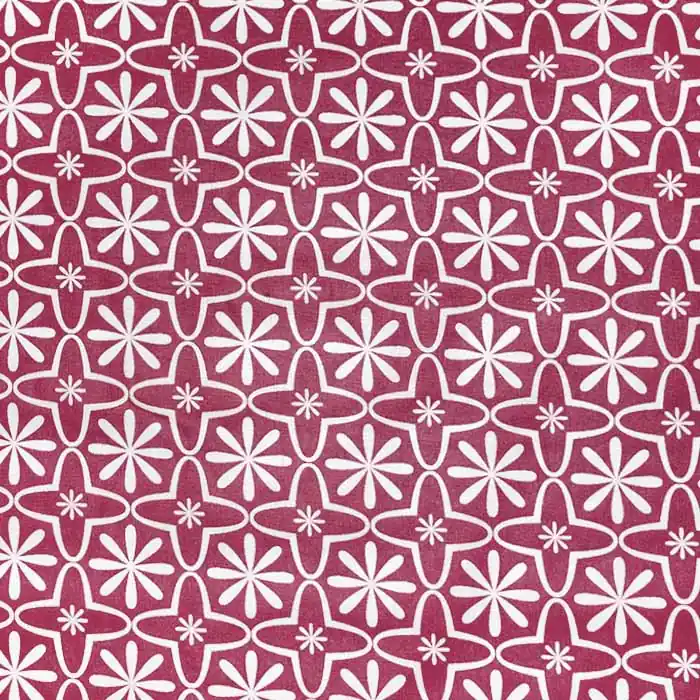 Baumwolle, Popeline, Ornament, 23720-5, bordeaux Neu