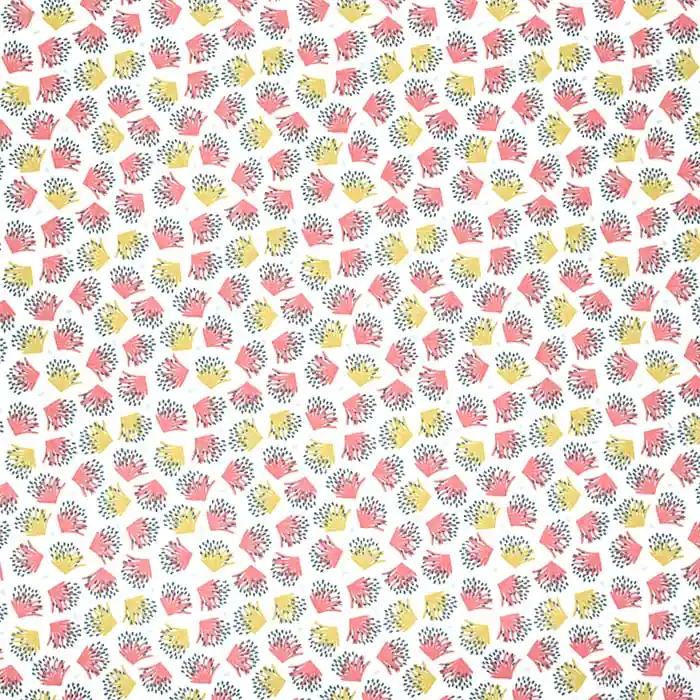 Baumwolle, Popeline, Natur, 23729-4, rosa Top-Qualität