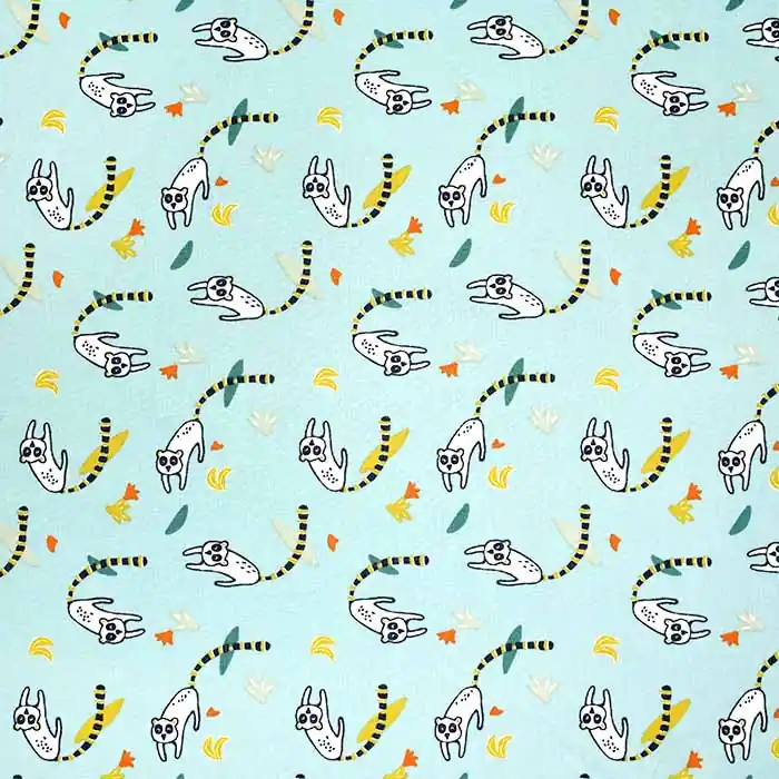 Günstig Baumwolle, Popeline, Tiere, 23994-1, mint