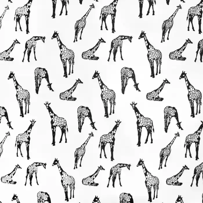 Dekostoff, Druck, Tiere, 21006-2, weiß Kostenfreie Lieferung
