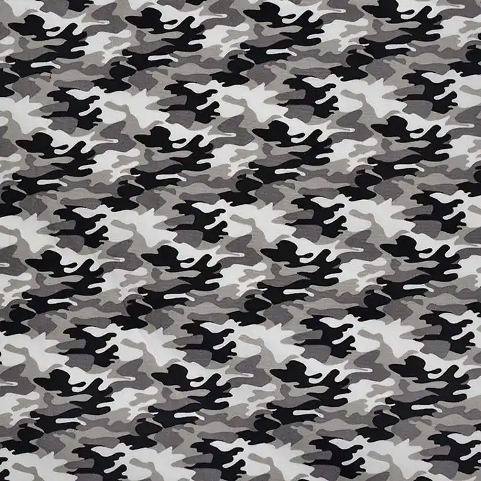 Baumwolle, Popeline, Camouflage, 23656-16, grau Gratis Versand