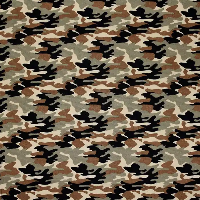 Preis Gesenkt Baumwolle, Popeline, Camouflage, 23656-102, grün