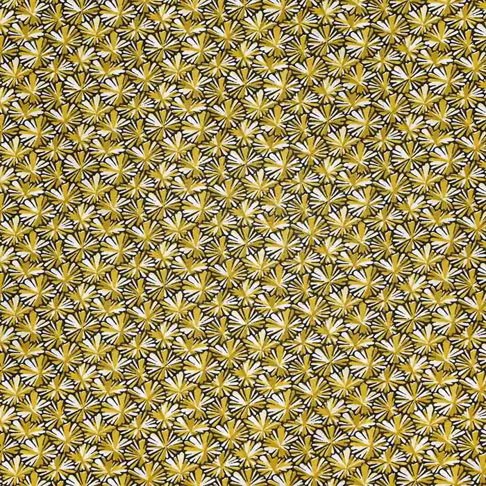 Must-Have Baumwolle, Popeline, floral, 23389-2, ocker