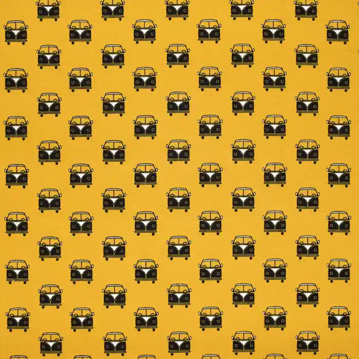 Ab Werk Baumwolle, Popeline, retro, 23279-08, ocker