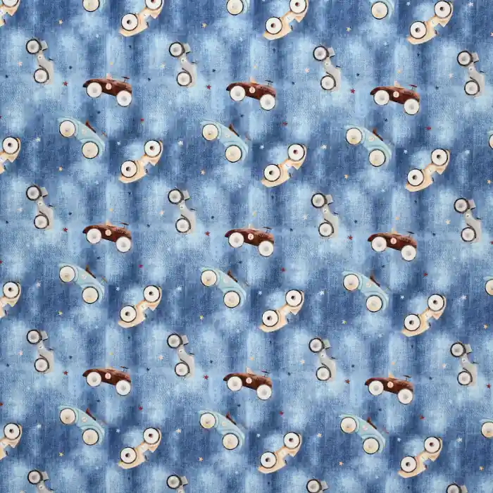 Angebot Baumwolle, Popeline, Digitaldruck, für Kinder, 23302-150, blau