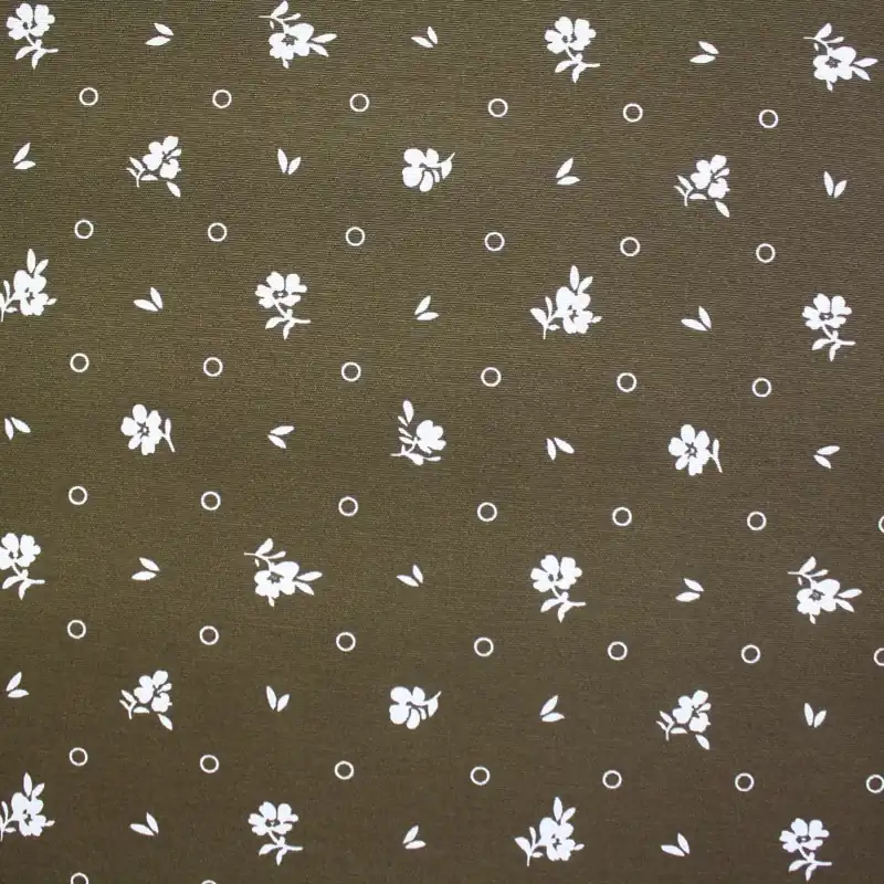 Sonderaktion Dekostoff, Druck, Blumen, 10928, braun