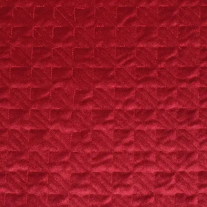 Geprüft Mikrofaserstoff Sinfonia, Pepita, 29598-303, rot