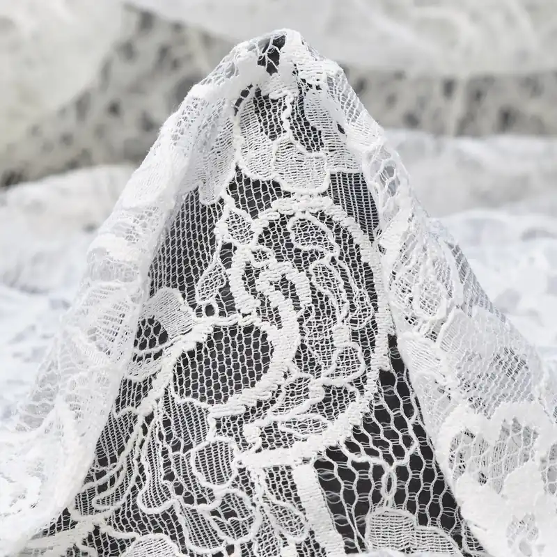 Kostenloser Versand LACE, COTTON, FLORAL, SNOW WHITE