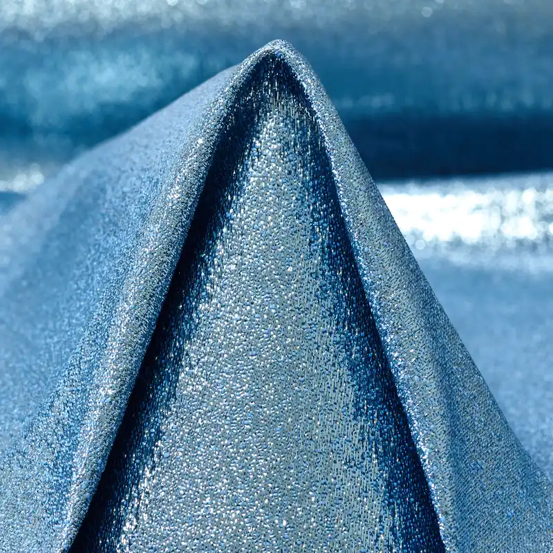 TAFFETA, SHIMMERING, DUSTY BLUE Neu