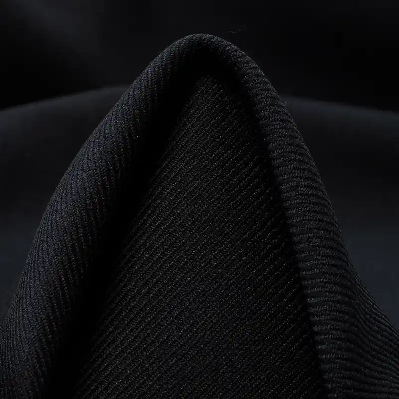 Sonderangebot DOUBLE, VIRGIN WOOL, SILK, JET BLACK