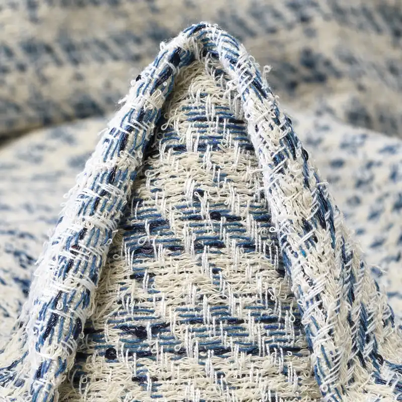 CHANEL, COTTON BLEND, LUREX, SNOW WHITE&CHINA BLUE Markenware