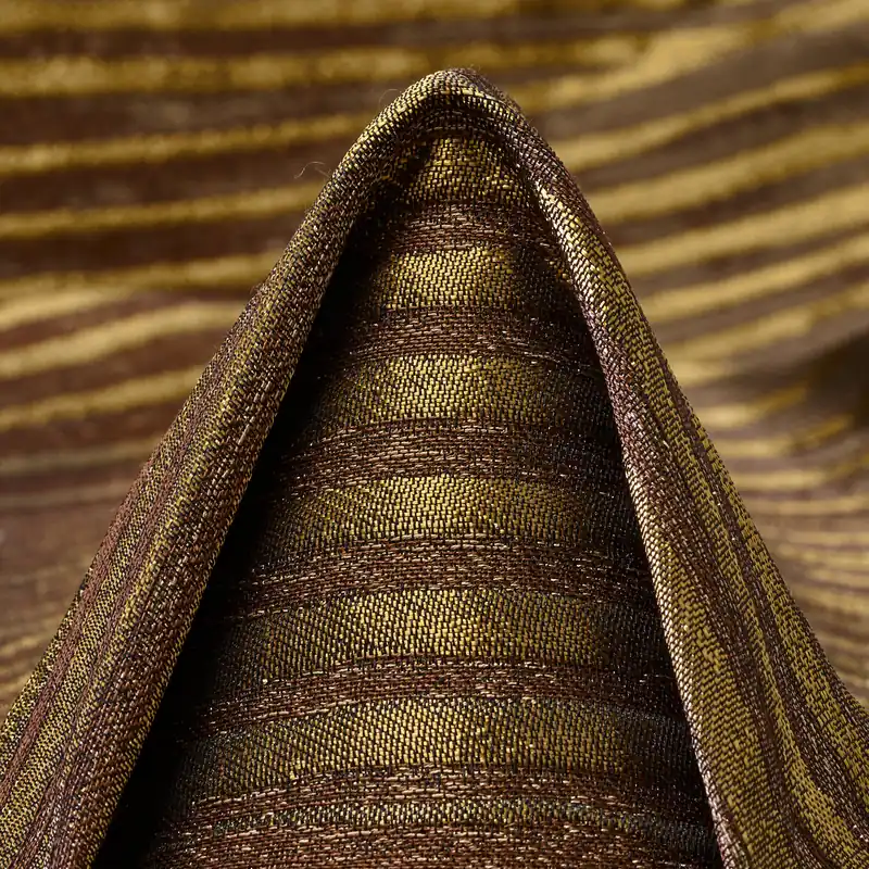 JACQUARD, COTTON, SHIMMERING, TOBACCO BROWN&GILDED BEIGE Kostenloser Versand