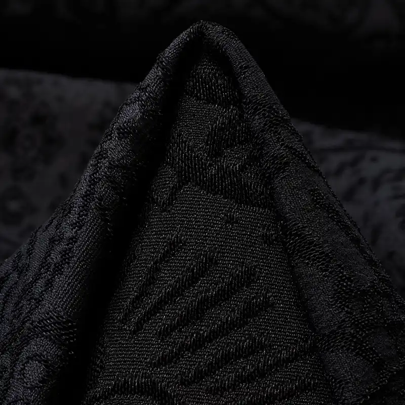 JACQUARD, COTTON, TONE ON TONE, JET BLACK Online Kaufen