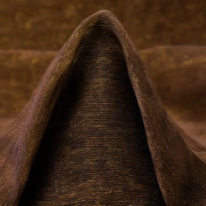 Versand Am Gleichen Tag ORGANZA, LINEN, SHIMMERING, COCOA BROWN