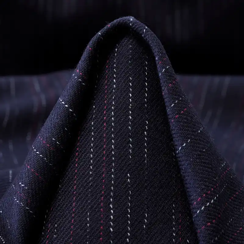 Top-Preis TWILL, VIRGIN WOOL, STRIPES, INDIA INK&BRILLIANT WHITE