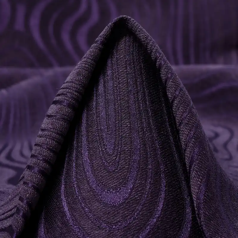 JACQUARD, LINEN, SILK, GOTHIC GRAPE Exklusiv