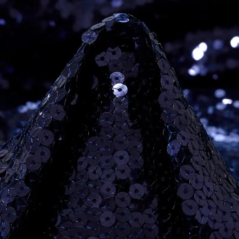 Preisknaller CHIFFON, SEQUIN, EMBROIDERED, BLACK IRIS