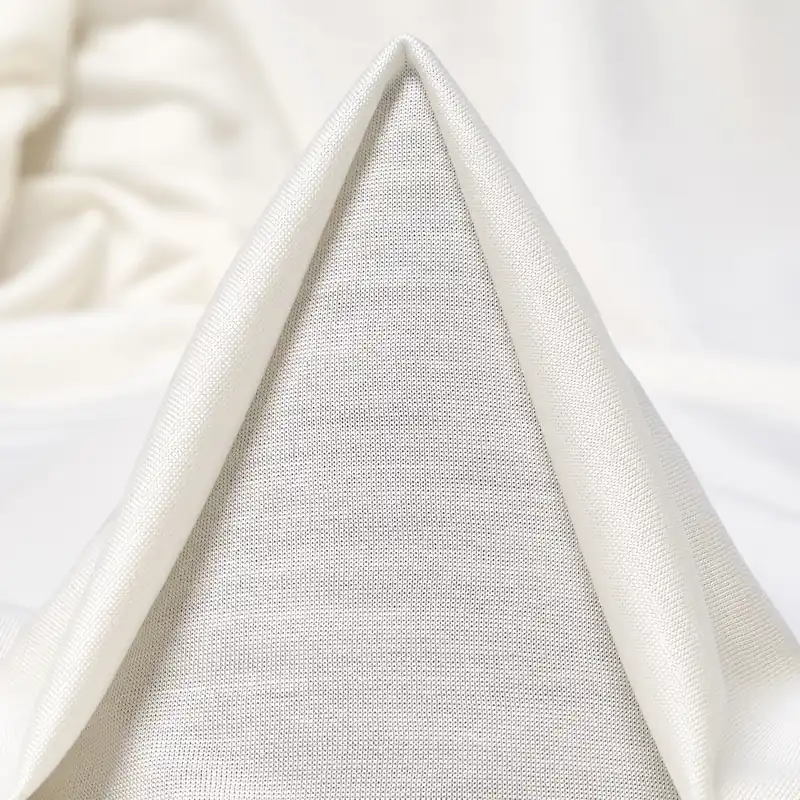 Direkt Vom Hersteller SINGLE JERSEY, SILK, BRILLIANT WHITE