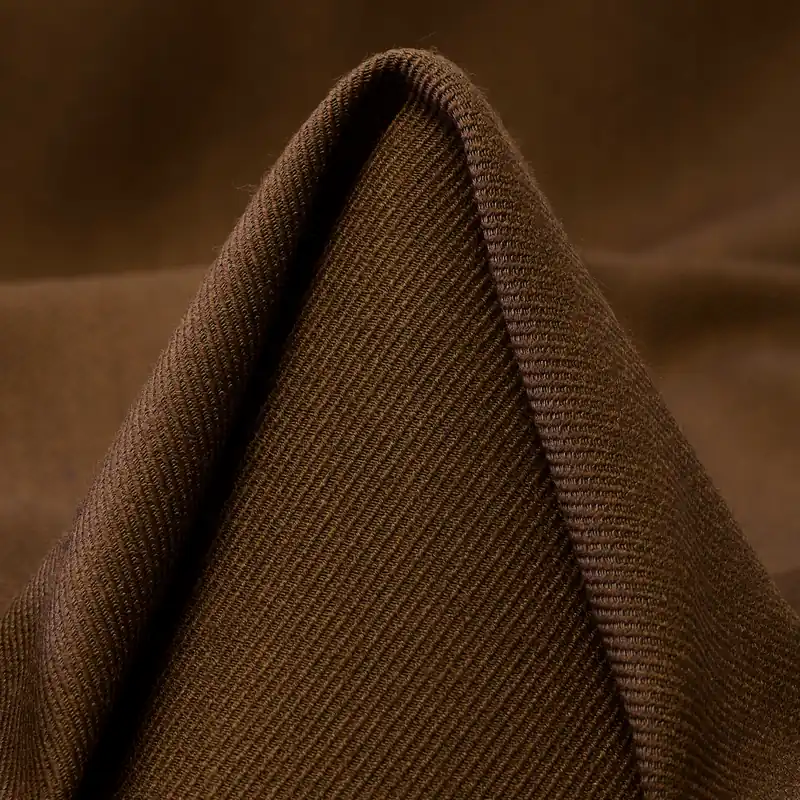 TWILL, VIRGIN WOOL, VISCOSE, COCOA Kostenloser Rückversand