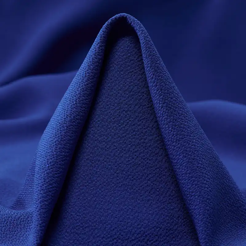 CRÊPE DE CHINE, WRINKLY, ELASTIC, BLUE QUARTZ Preisknaller