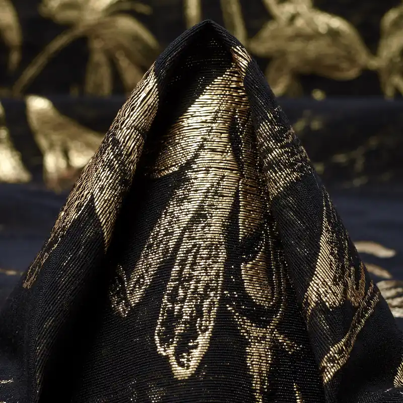 Online Kaufen JACQUARD, COTTON BLEND, LUREX, DARK SHADOW&RICH GOLD