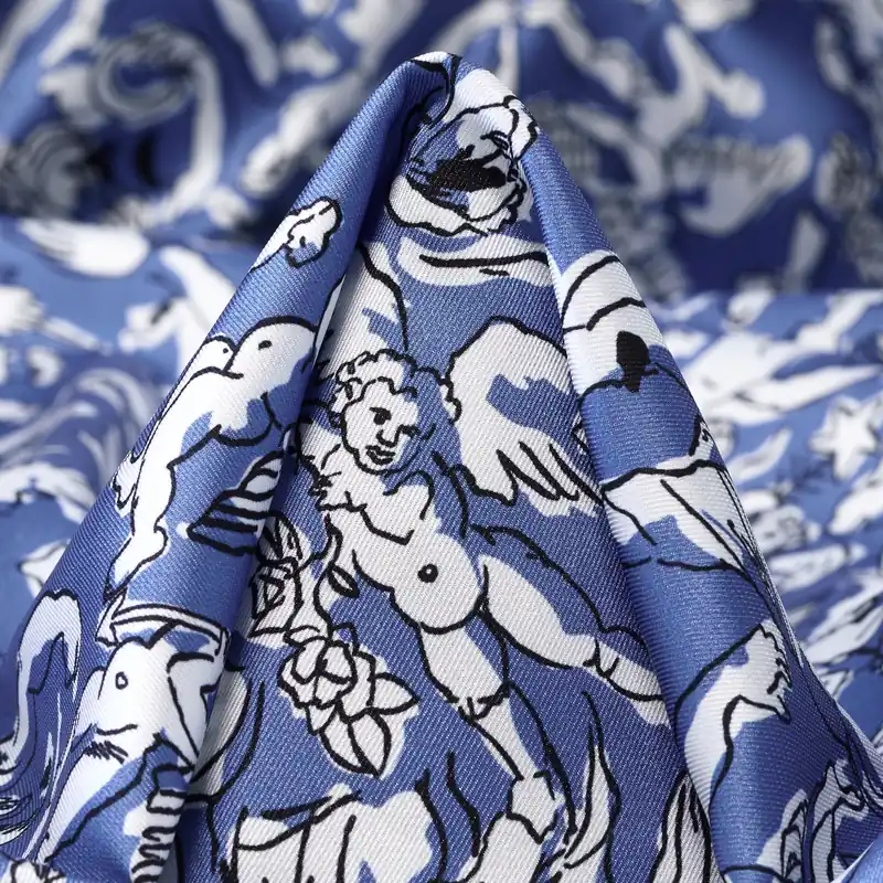 TWILL, PRINTED, COLONY BLUE Schnäppchen