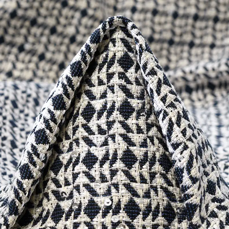 Schneller Versand JACQUARD, COTTON BLEND, MICRO DESIGN, SNOW WHITE&OCEANA