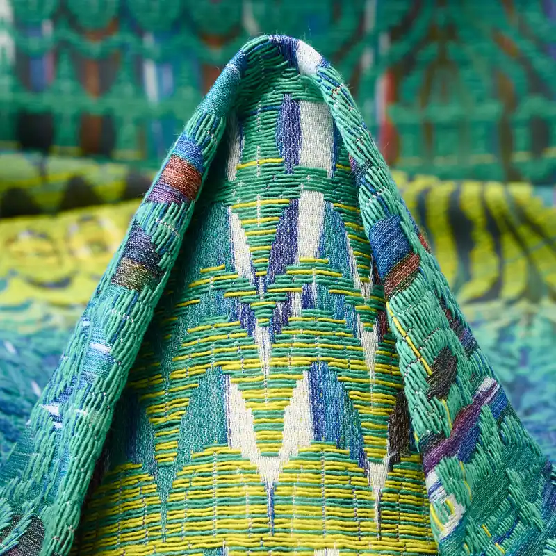 JACQUARD, COTTON, SMOKE BLUE&BRILLIANT WHITE Letzte Chance