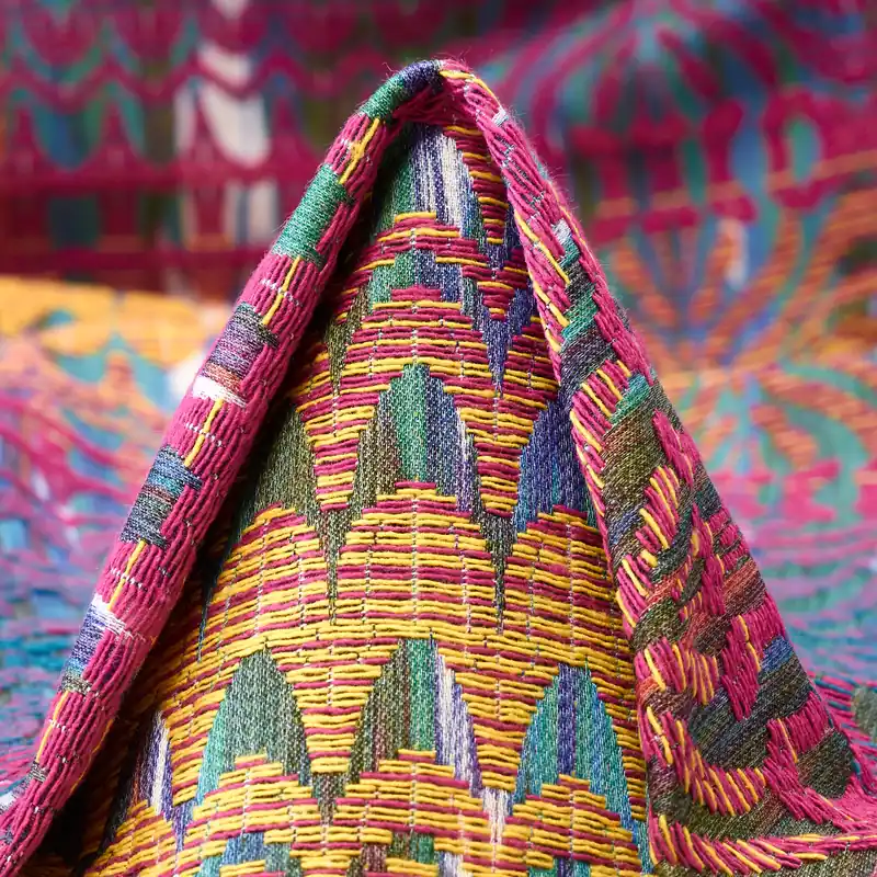 JACQUARD, COTTON, MINT&BANANA CREAM Geprüft