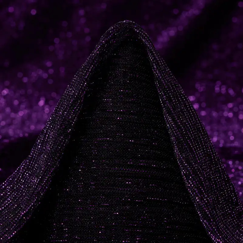 Handgefertigt JERSEY, METALLIC, SHIMMERING, IRIS ORCHID