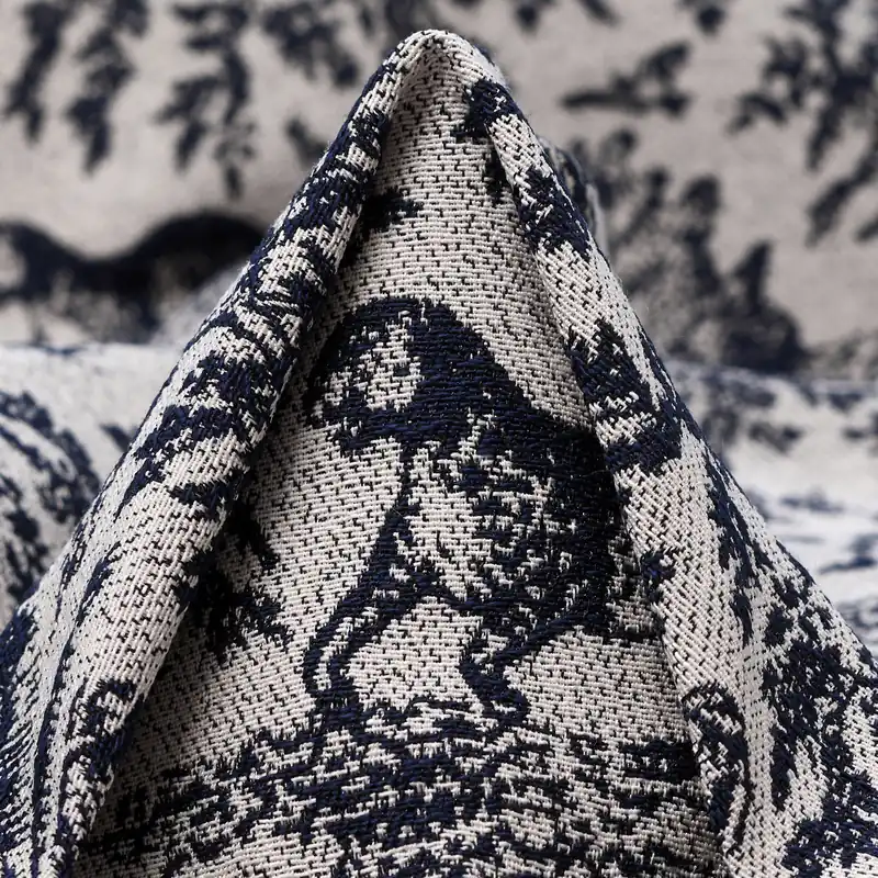 Heißes Angebot JACQUARD, VISCOSE, ANIMAL, VAPOROUS GRAY&DARK SHADOW