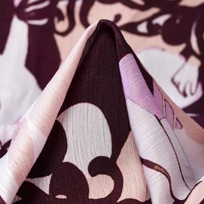 Exklusiv CHIFFON, VISCOSE, WRINKLY, HUSHED VIOLET