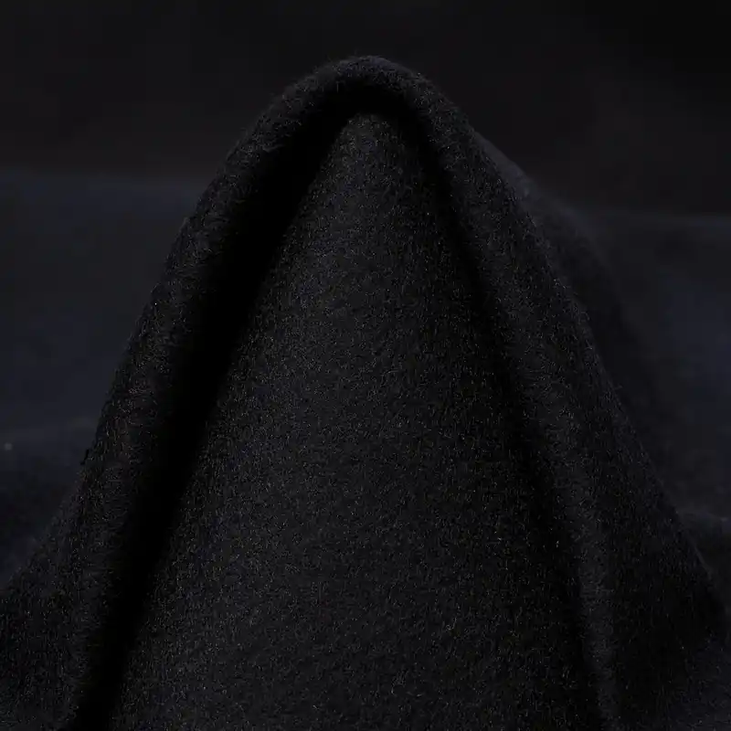 Gleich Bestellen DOUBLE, BOILED WOOL, JET BLACK