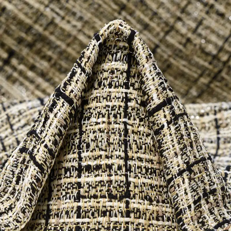 CHANEL, COTTON BLEND, LUREX, BONE WHITE&RAVEN BLACK Sichere Zahlung