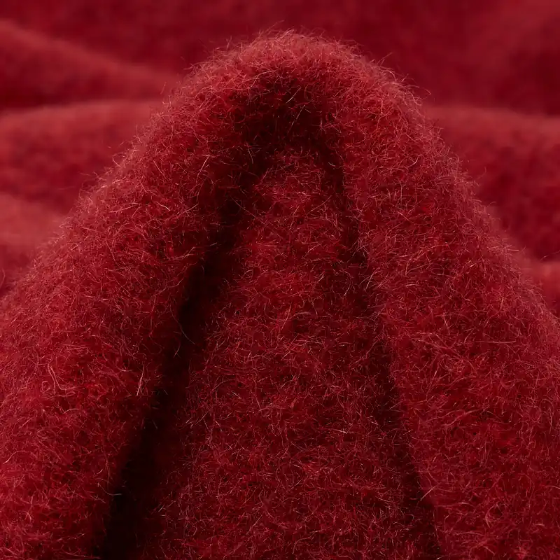 ALPACA, BOILED WOOL, BRUSHED, SAVVY RED Preisknaller