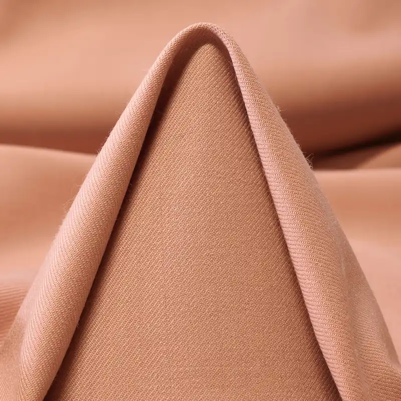 TWILL, VIRGIN WOOL, ELASTIC, SHRIMP Handgefertigt