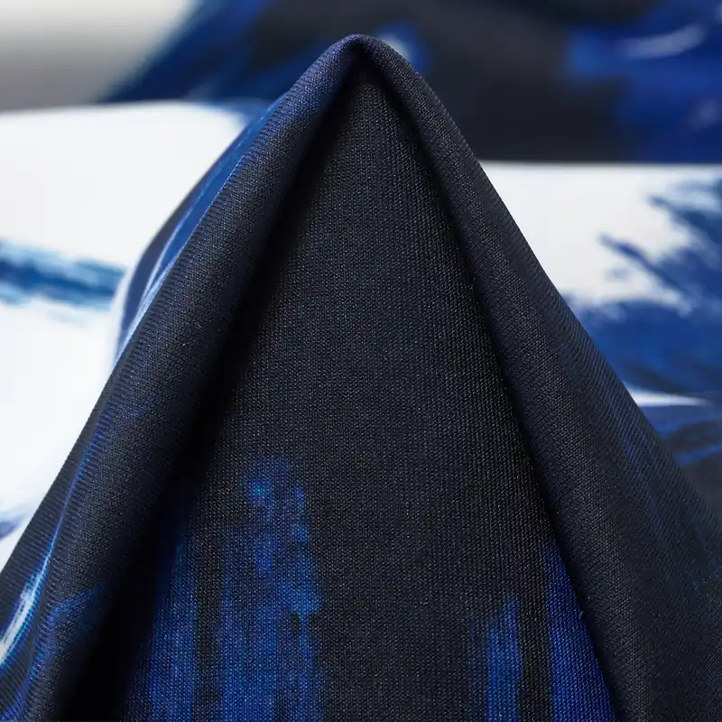 Markenware TECHNO JERSEY, PRINTED, STORMY OCEAN