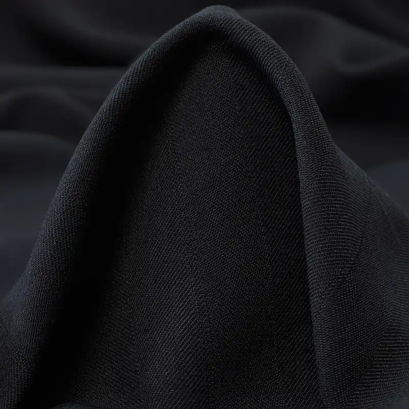 WOOL BLEND, STRIPES, TONE ON TONE, RAVEN BLACK Schneller Versand