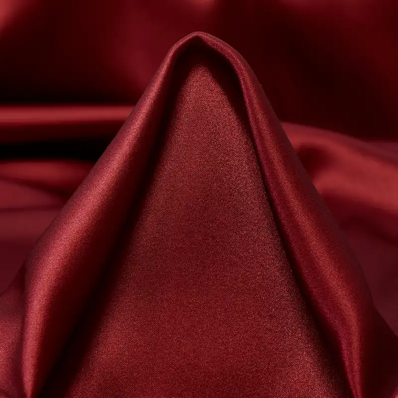 Weltweiter Versand SATIN, SILK, ELASTIC, RED DAHLIA