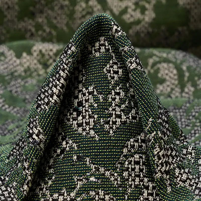 Online Kaufen JACQUARD, COTTON BLEND, SEQUIN, BOTTLE GREEN&IRON GATE