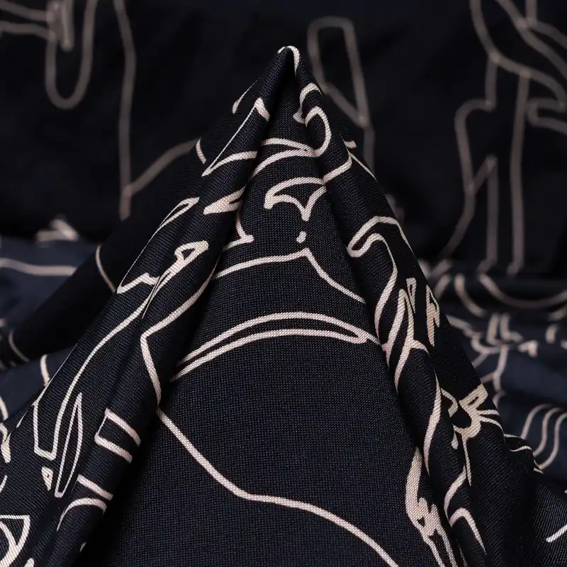 JERSEY, ELASTIC, PRINTED, ROSEWATER&RAVEN BLACK Geld-Zurück-Garantie